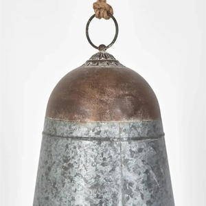 Antique <b>Brass</b> Hanging Bell Handmade Rustic Metal Bell Vintage Home Decor Garden <b>Ornament</b> Festive Temple Decoration - Product Image 6