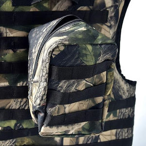 Gilet d'entraînement sportif léger et respirant réglable, conception modulaire, nylon, gilets tactiques de terrain pour la chasse et les sports de tir - Product Image 6