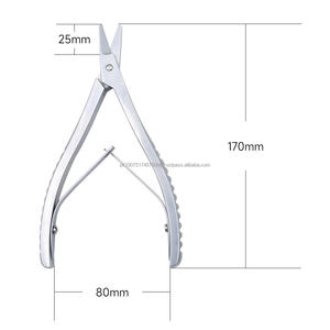 Instrumentos Ortopédicos de Grado Médico, Herramienta Quirúrgica Reutilizable de Alta Resistencia, Pinzas Cortadoras de Huesos con Articulación de Tornillo, Acero Inoxidable, Manual, CE - Product Image 3
