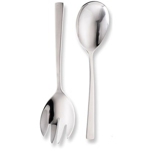 Premium Stainless Steel <b>Salad</b> <b>Server</b> Set Luxury Dining Serving Utensil Sleek Kitchen Accessory - Product Image 1