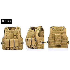 Nuevo diseño de chalecos de entrenamiento de seguridad con cuello en V, portador de placa transpirable para exteriores con bolsillo, chaleco táctico impermeable de estilo informal - Product Image 6