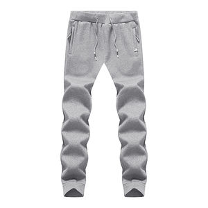 Gran oferta de pantalones de chándal de lona para gimnasio personalizados para hombre, pantalones de chándal de Yoga con bolsillos con cremallera, pantalones deportivos de pista informales, pantalones de chándal superventas - Product Image 2