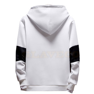 Sudaderas con capucha de mezcla de algodón Ropa de invierno informal con patrón sólido y cuello con capucha - Product Image 2
