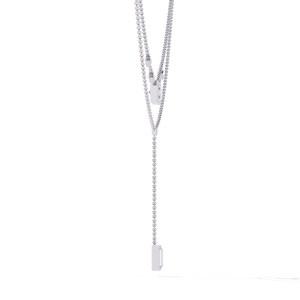 สร้อยคอทอง14K ประดับเพชรที่ปลูกในห้องปฏิบัติการสำหรับผู้หญิงเครื่องประดับชั้นดีสีขาวและสีโรสโกลด์ - Product Image 3