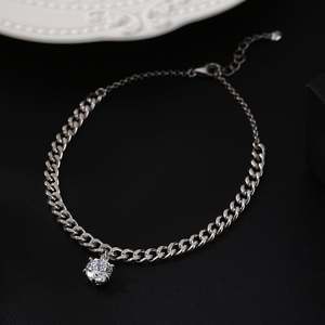 Jeulia Bracelet de cheville en argent sterling à coupe ronde - Design simple, cadeau idéal - Product Image 6