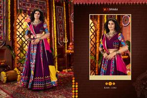 คอลเลกชั่นเลเฮนกาวินคลาสสิกสุดอินเทรนด์สุดคลาสสิกเลเฮนกาชิโอลีไข่มุกภาพลวงตาสไตล์เอมไพร์คอลสติชชชชั่นพิมพ์ความยาวถึงพื้นเป็นประกาย - Product Image 6