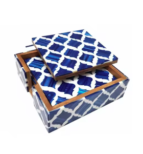 ถาดรองแก้วไม้และเรซินตกแต่งโต๊ะกลมแบบกำหนดเองสำหรับวางชาและกาแฟ - Product Image 4