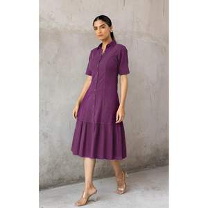 Vestido Maxi de Talla Grande para Mujer, Transpirable, de Algodón, Estilo Hippie, Informal, para el Día a Día, Talla Única 2XL, Personalizable, ODM, Natural - Product Image 1