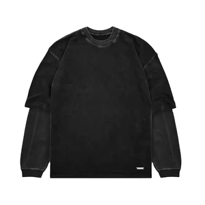 Fabricant de vêtements Vêtements de sport décontractés pour hommes personnalisés Vêtements de Offre Spéciale d'entraînement à manches longues avec logo personnalisé T-shirts pour hommes - Product Image 6