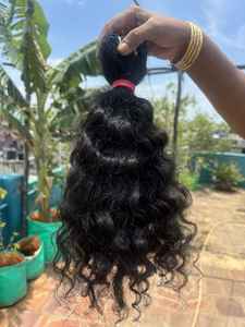 16 pulgadas de alta calidad 100% sin procesar indio cutícula alineada extensiones de cabello paquetes sueltos estilo ondulado profundo - Product Image 4