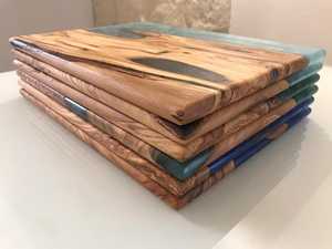 กระดานไม้มะกอกทำด้วยมือเครื่องครัวสีสันสดใสสำหรับการทำอาหารที่ทันสมัยและการเสิร์ฟอาหารที่หรูหรา - Product Image 2