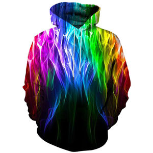 OEM Customized Sized And Color Men's Winter Knitted Solid Digital Printed Polyester Cotton Sublimation Hoodie with Front Pocket - Product Image 3
