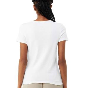 Bella +-Camiseta de lona enrollada para mujer, camiseta lisa personalizada al por mayor - Product Image 3