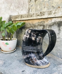 Taza de cuerno de búfalo sostenible, artesanía pulida para decoración del hogar, jarra Medieval, taza de cuerno para beber - Product Image 2