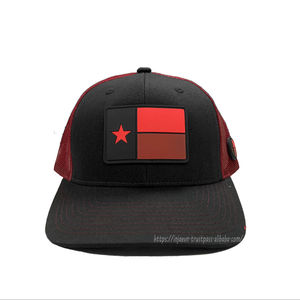 Gorra deportiva americana, Parche de goma personalizado, banderas, Logo, gorra de camionero, malla Snapback, transpirable, al aire libre, la mejor gorra, fábrica de Vietnam - Product Image 1