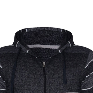 Sudadera con capucha de entrenamiento de gimnasio con estilo para hombre, chaqueta con cremallera de alta calidad, diseño de rayas bordadas, impresión Digital, ropa de invierno de bajo precio - Product Image 6