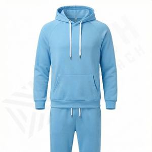 Conjunto Deportivo Unisex de Algodón con Capucha, Estilo Informal y Atlético, Personalizable en Color, para Gimnasio y Running - Product Image 1