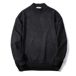 Sweat-shirts à col rond 100 % coton de haute qualité, effet délavé soleil, personnalisables, unis, vierges, coupe oversize, unisexe, basiques de printemps - Product Image 2