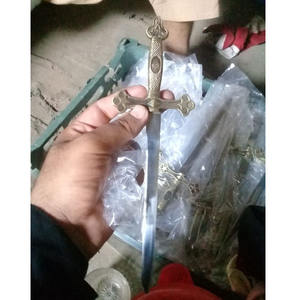 Épée décorative maçonnique en acier avec fourreau en cuir, lame en acier de 29,5 pouces, gravure blanche sur le fourreau avec crochet, nouveaux styles et designs en 2025 - Product Image 5