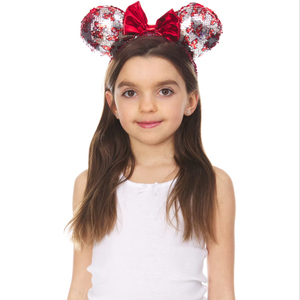 H.E.R. Accessoires OEM/ODM personnalisables, bandeaux à sequins Mickey et Minnie Mouse, accessoires pour cheveux, résistants aux jeux, testés par les enfants, universels - Product Image 3