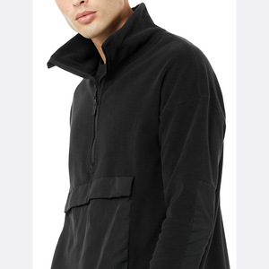 เสื้อสเวตเตอร์ชายซิปครึ่งตัวแบบสวมหัวโลโก้ตามสั่งมาตรฐานคุณภาพสูง - Product Image 5