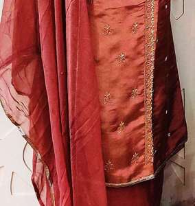 Designer moderne indien pakistanais vêtements non cousus brodés à la main beaux costumes mode-avant style traditionnel pour - Product Image 4