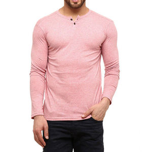 T-shirt uni à manches longues et col rond pour homme, en coton 100 % de 260 g, poids lourd, décontracté, respirant, écologique, anti-boulochage, personnalisable - Product Image 4