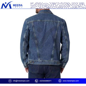Chaqueta vaquera para hombre hecha a medida con logotipo bordado Estilo lavado Vintage para promoción, marca del personal o apariencia de discoteca - Product Image 3