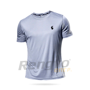 Camiseta de poliéster de alta calidad para correr para hombre, camisa de secado rápido para Fitness, ropa de entrenamiento para ejercicio, camisetas deportivas ligeras para gimnasio - Product Image 4