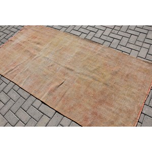 Alfombra Vintage de 3.5x7.6 pies, Alfombra Turca, Alfombra con Bordes Beige - Product Image 4