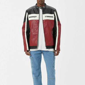 Stitchmode Wholesale Manufacturer Men's <b>Biker</b> <b>Jacket</b> Professional Design Fashionable Leather <b>Jacket</b> - Product Image 4