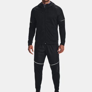 Ensembles de jogging d'hiver imprimés à séchage rapide pour hommes, vêtements de sport de fitness, coupe-vent, survêtement deux pièces pour l'entraînement, vente en gros - Product Image 1