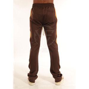 Lightweight Casual <b>Trousers</b> Soft Touch Fabric Adjustable <b>Drawstring</b> Waist Fit Modern Look Everyday <b>Men</b> Flared Sweat Pant - Product Image 4
