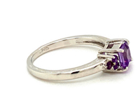 Prix usine Naturel Améthyste Blanc Saphir 18k Solide Bague En Or Bijoux Bague En Gros pour Cadeaux Directs Du Fournisseur Indien
