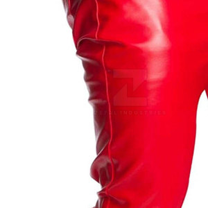 Pantalon en cuir pour homme, best-seller, hiver, tricoté, logo personnalisé, foncé, décontracté, léger, respirant, haute qualité, design premium - Product Image 6