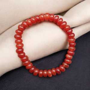 Carnelian Quartz Stretch Beaded <b>Bracelet</b> 7-8mm Natural <b>Stone</b> Jewelry for Women Boho Style Global Trend 2025 Gift Idea - Product Image 6
