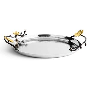 Plateau plaqué en laiton fait à la main, design élégant, qualité supérieure, meilleure vente, élégant, plateau plaqué pour hôtels et restaurants - Product Image 4