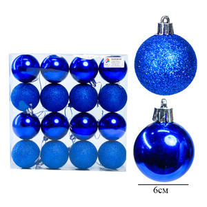 Adornos para árboles de Navidad de 6 cm de alta calidad, 16 bolas de color sólido con medio brillo y medio acabado brillante - Product Image 3