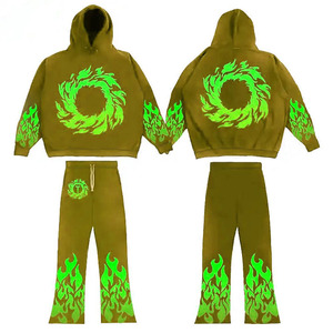 Conjunto Deportivo de Dos Piezas Unisex de Invierno 100% Algodón, Bordado Digital, Tejido Transpirable Ecológico para Entrenamiento y Uso Casual - Product Image 4