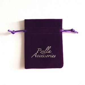 Sac de printemps pochette en velours pour pièces de monnaie brodé personnalisé en gros - Product Image 5