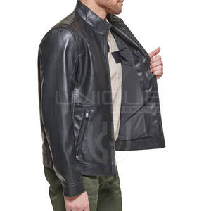 Automne hiver hommes vestes en cuir meilleure qualité hommes veste en cuir véritable cuir hommes vestes d'hiver - Product Image 5