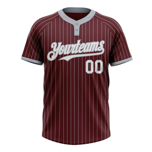 Maillot de baseball unisexe 100 % polyester anti-UV, séchage rapide, évacuation de l'humidité, respirant, grandes tailles, motif lettre sur le devant, logo, softball - Product Image 2