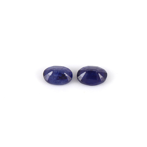 พลอย tanzanite เจียระไนแบบเหลี่ยมเพชรพลอยสังเคราะห์สีฟ้าทรงวงรีสำหรับการทำเครื่องประดับ - Product Image 2