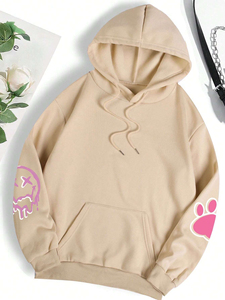 Sudadera con Capucha y Cremallera Completa, Estampada, de Algodón Grueso para Invierno, Estilo Urbano, Moda Femenina 2025, Personalizada, Hecha en Pakistán - Product Image 6