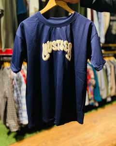 เสื้อยืดโอเวอร์ไซส์สไตล์วินเทจสีดำโอเวอร์ไซส์ผ้าฝ้ายฝรั่งเศสเทอร์รี่หล่นแขนสั้นพร้อมกระเป๋าหน้าอกผ้าฝ้าย100% 260กรัม - Product Image 4