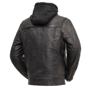 Veste en cuir noire personnalisée pour hommes pour la course et l'équitation Nouveau style de camionneur certifié CE Rembourrage Motocross Athlètes Vêtements de sport pour adultes - Product Image 5