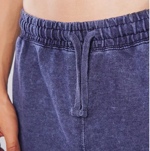 Pantalones cortos de buen lavado ácido de tela para hombres, último diseño, servicio OEM pesado, pantalones cortos transpirables con cordón en la cintura para hombres - Product Image 6