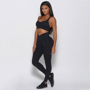 Custom Logo No Front Seam Side Pockets Elastic Waist Yoga <b>Leggings</b> High Waist <b>Butt</b> <b>Lifting</b> V Shape Front Workout & Gym <b>Leggings</b> - Product Image 6