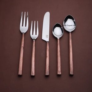 Popular Stainless Steel Plated Cutlery Set with Antique Round Handles for Home and Wedding Tabletop Flatware Set - Product Image 3