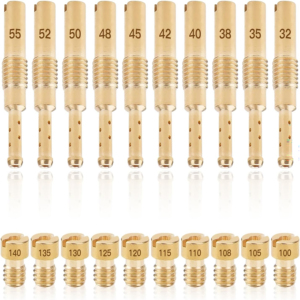 Kit de 20 Piezas de Chorro Principal y Chorro Lento para Carburadores de Motocicleta PWK, PE, CVK, KOSO, <span class=keywords><strong>OKO</strong></span>, Stage-6 y Polini GY6 - Product Image 1